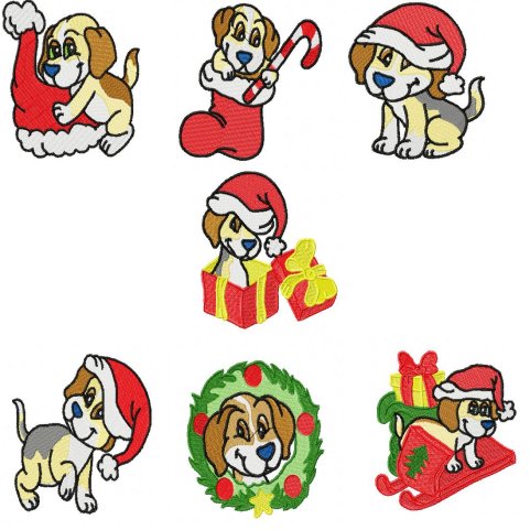 Christmas Beagles