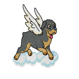 Angel Rottweiller - Click Image to Close