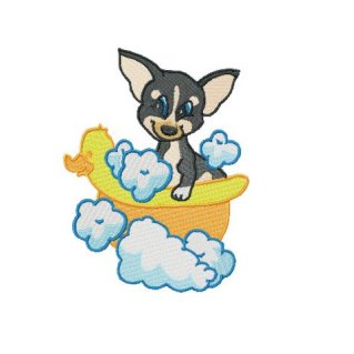 Chihuahua Bath Single - Click Image to Close